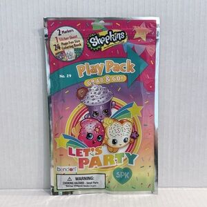 Shopkins Book To Color Crayons & Stickers Grab and Go Pack